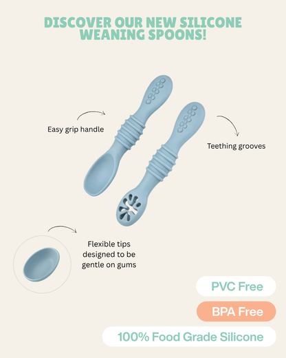 Tiny Babas soft silicone feeding spoons for weaning babies