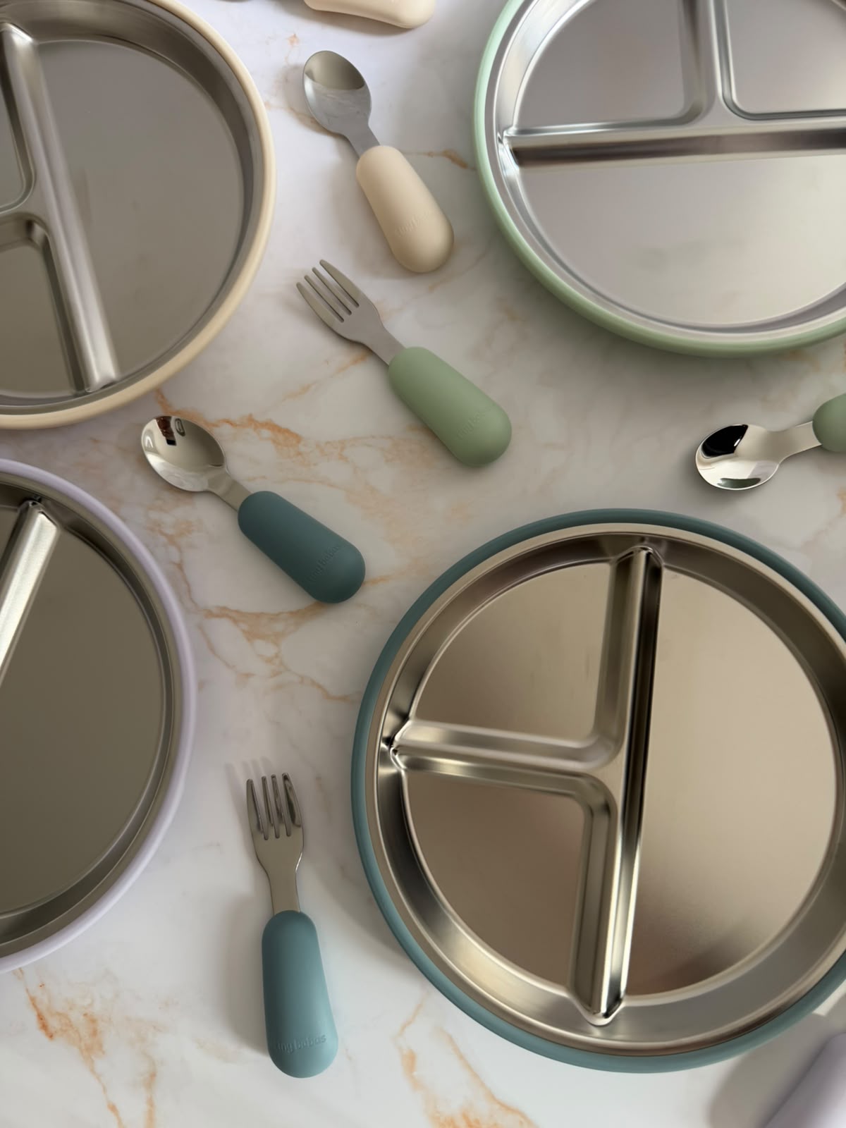 Stainless Steel Plates and Cutlery