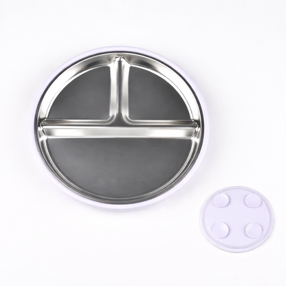 Tiny Babas toxin-free stainless steel plate for babies and toddlers