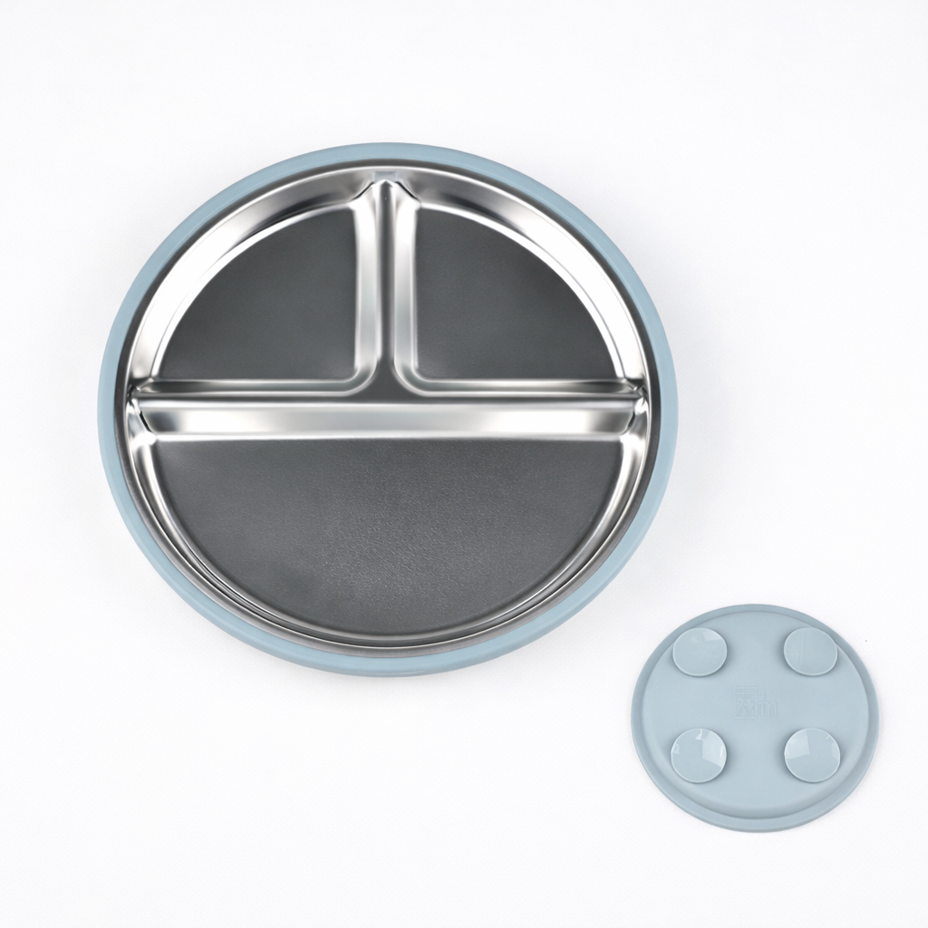 Tiny Babas toxin-free stainless steel plate for babies and toddlers
