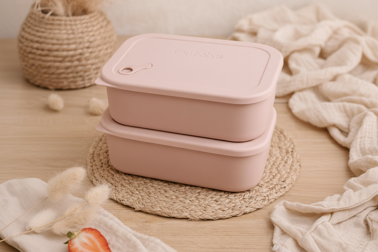 Tiny Babas stainless steel bento lunch box for babies and toddlers