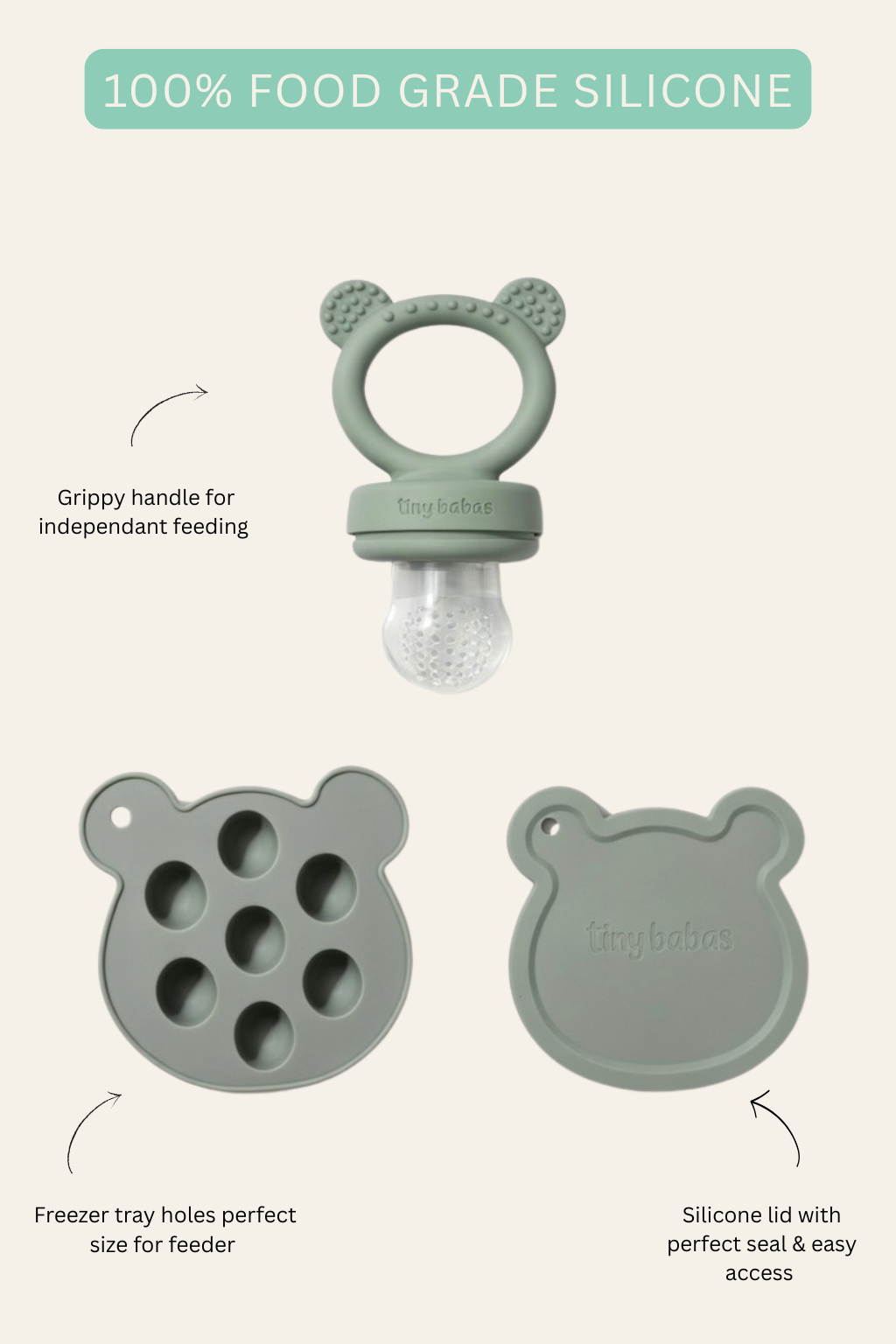 Silicone Feeders and Freezing Trays